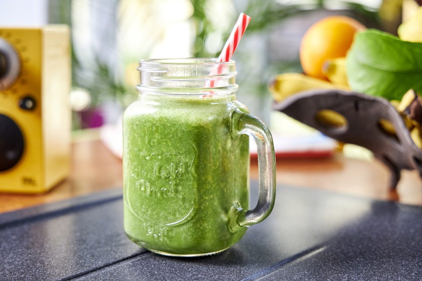 Smoothie με Kale mix, Μπανάνα & Ginger