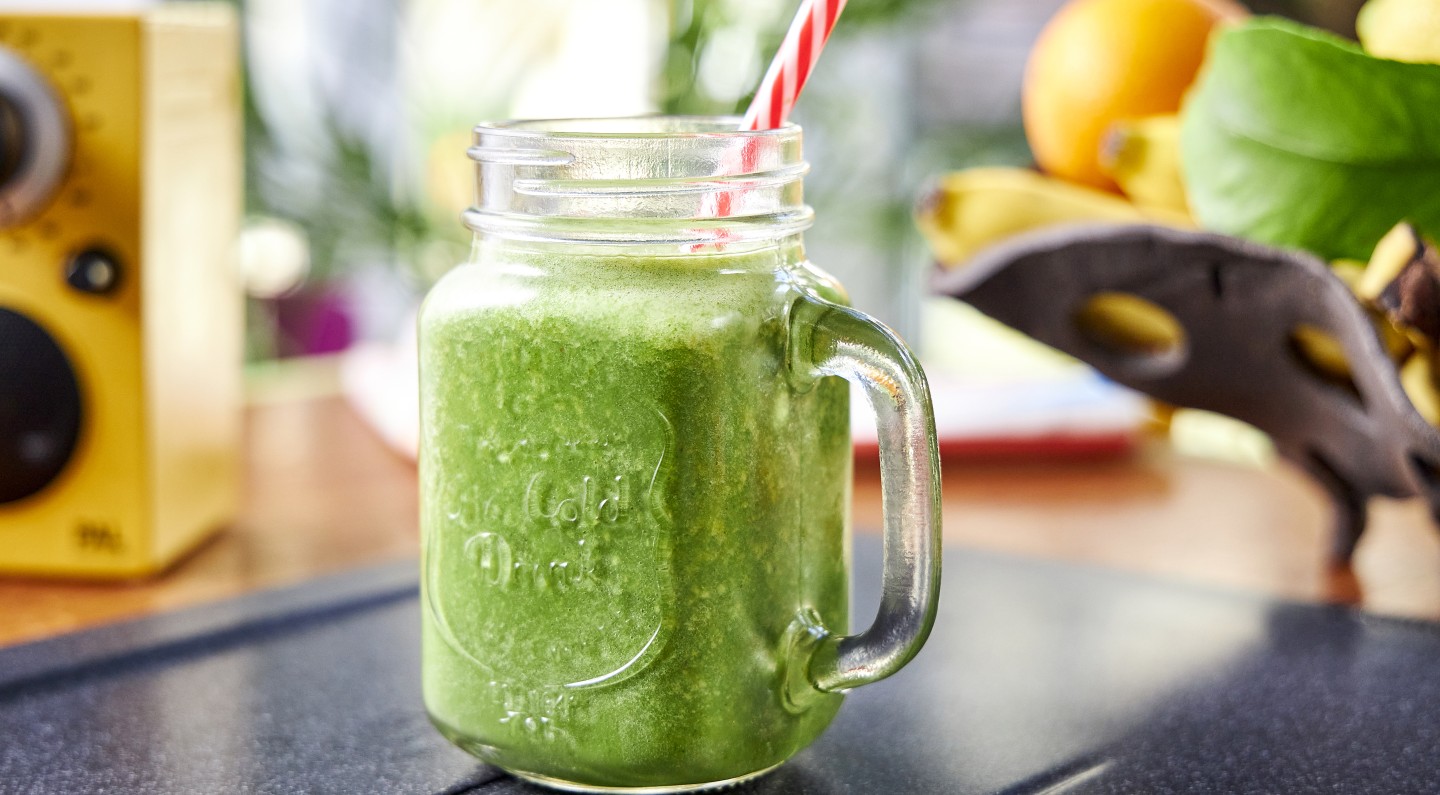 Smoothie με Kale mix, Μπανάνα & Ginger